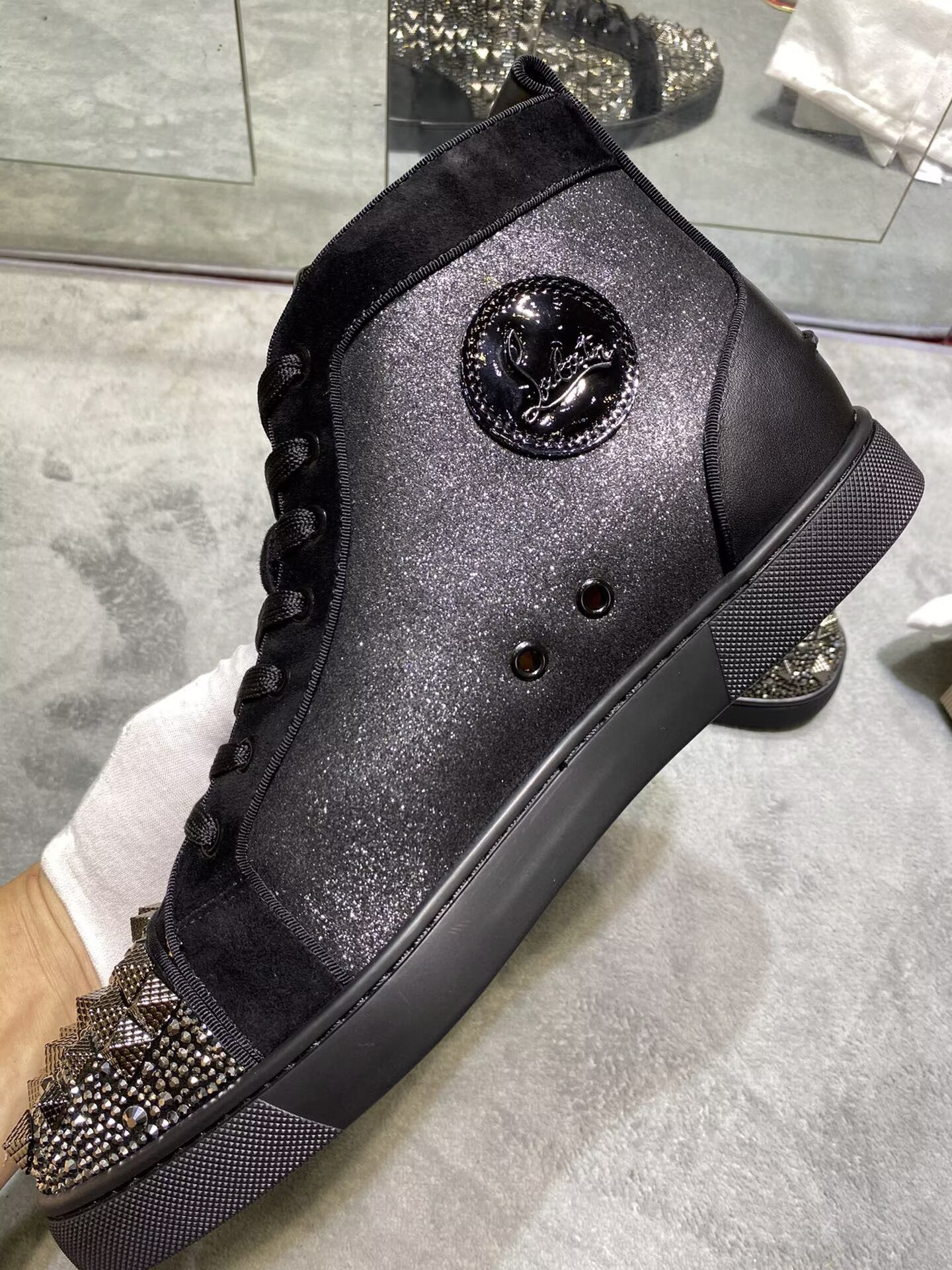 Christian Louboutin Red bottom High-Top - CCSHOES