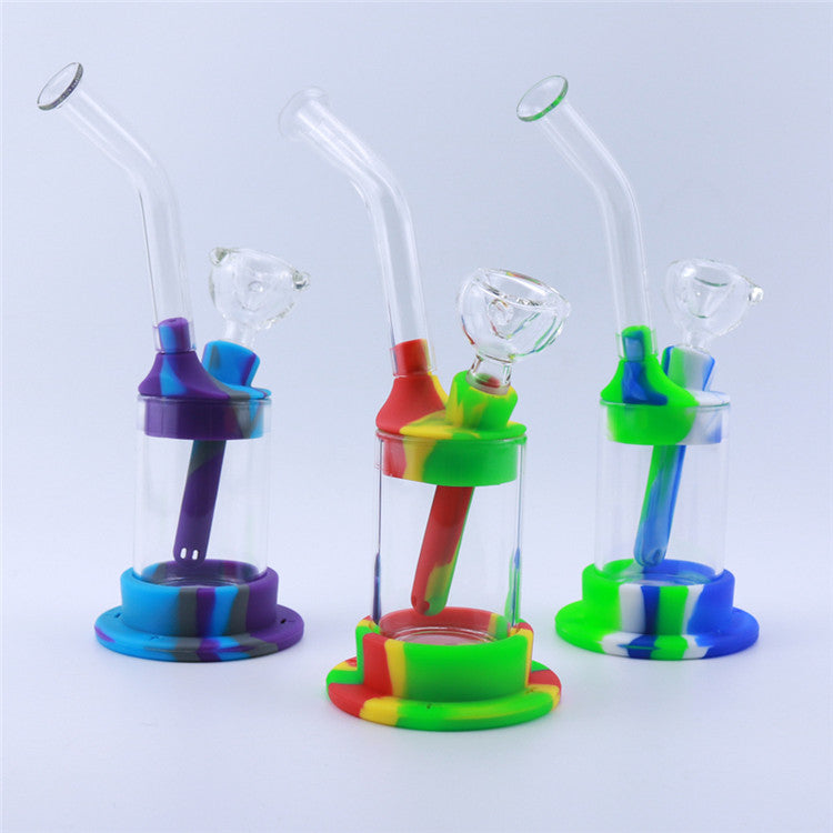 8 LED Luminous Silicone Detachable Dab Rig