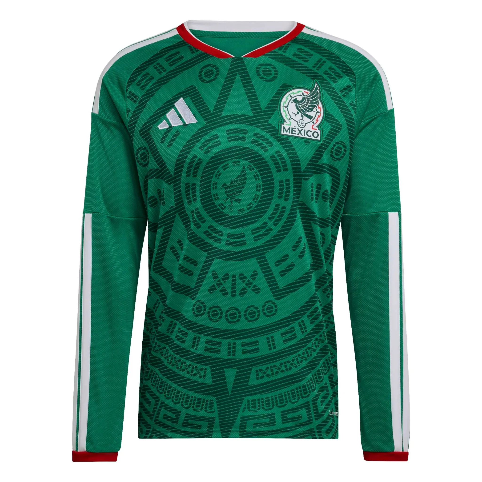 adidas 2026 Mexico Men's Stadium Home Long-Sleeve Soccer Jersey