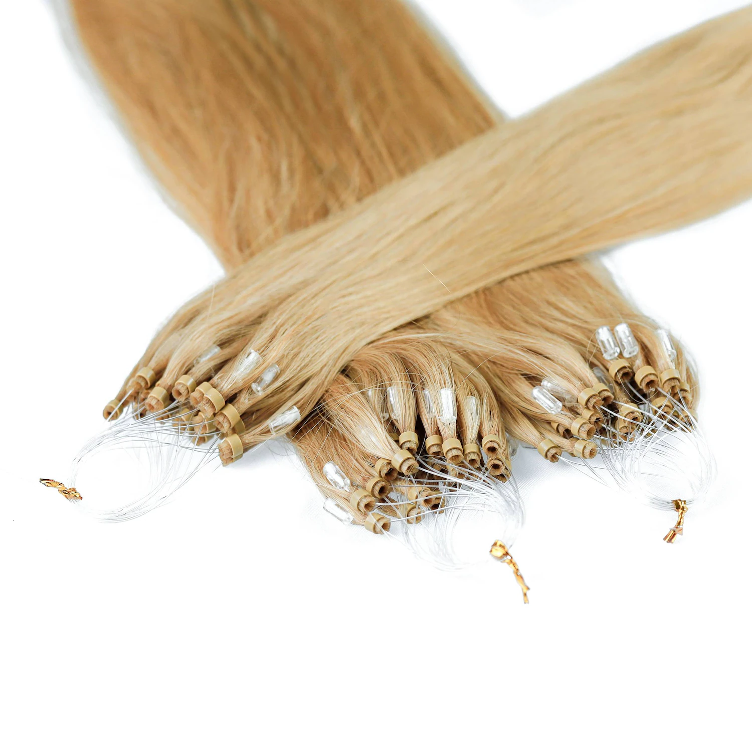 Microring Extensions Echthaar #9/31 Lichtblond Gold-Asch 1g