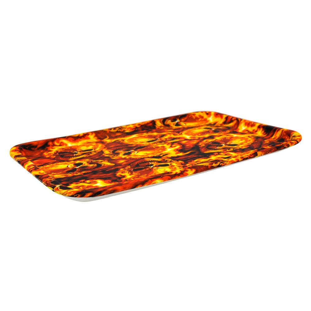 Flame Skull Silicone Cigarette Rolling Tray