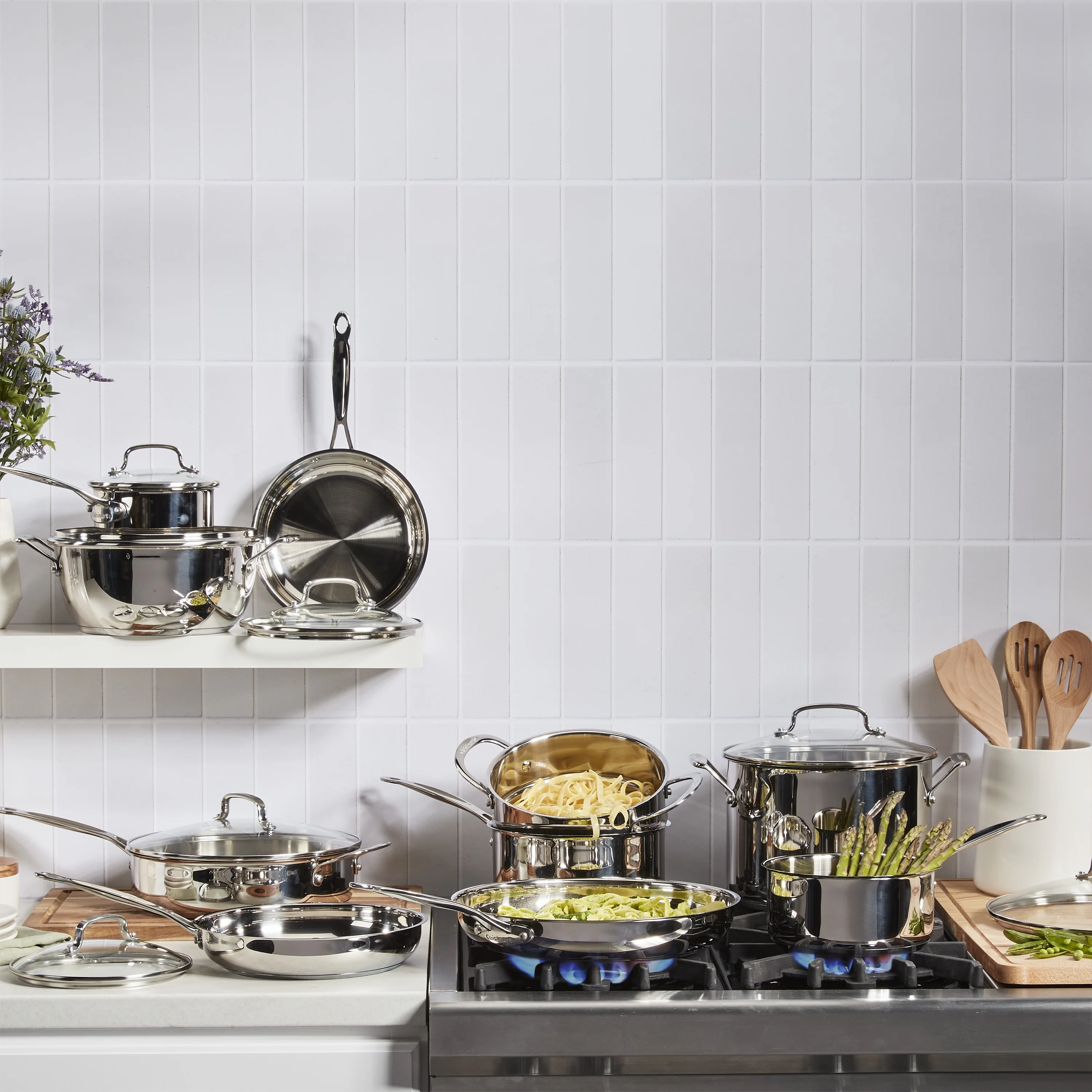 Cuisinart Chefs Classic 17-Piece Stainless Steel Cookware Set