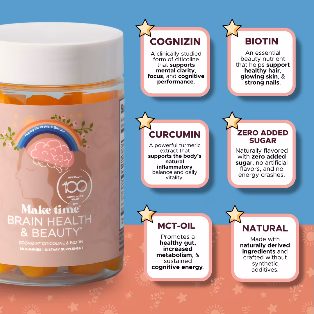 Make Time Wellness  Make Time Brain & Beauty Gummies
