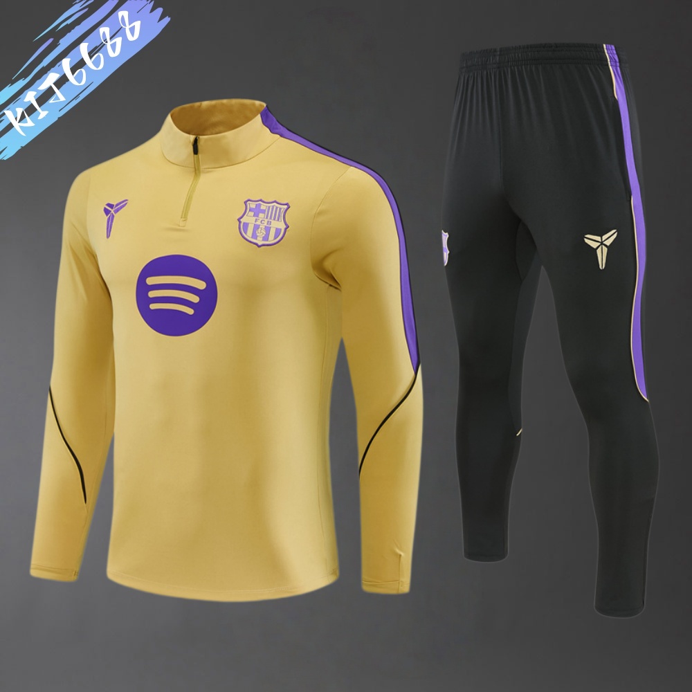 2026/2027 Barcelona  Half Zip Training Suit (Adult and Children's Set)