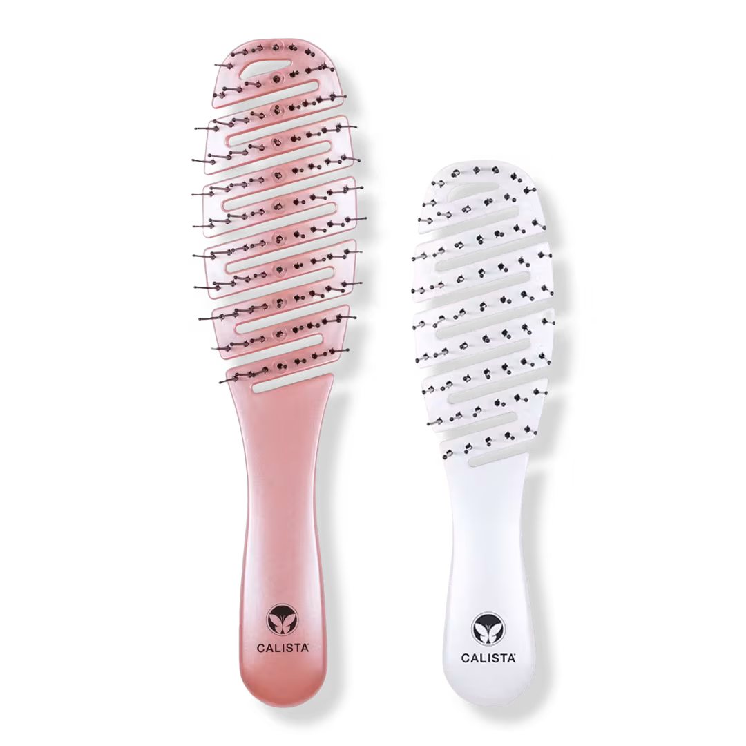 Calista  Smoothie Detangling Brush Duo with Travel Mini Brush