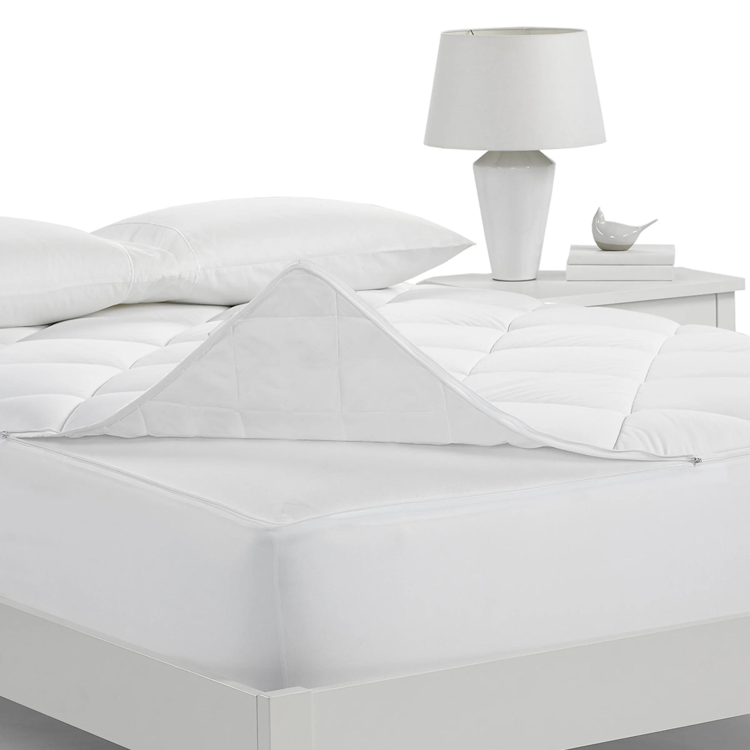 Serta Luxury Firm King Mattress Pad in White