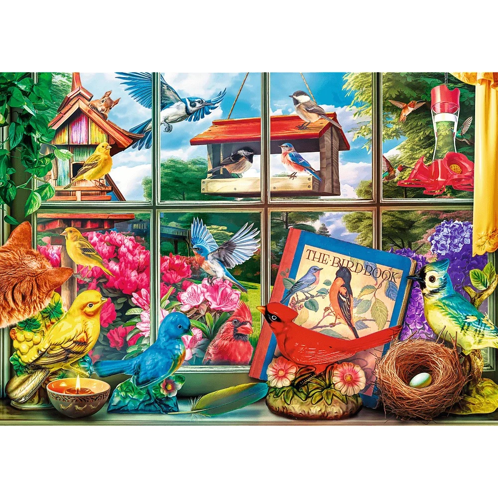 Puzzle Premium Plus Quality 1000 El. Tea Time: Świat Ptaków