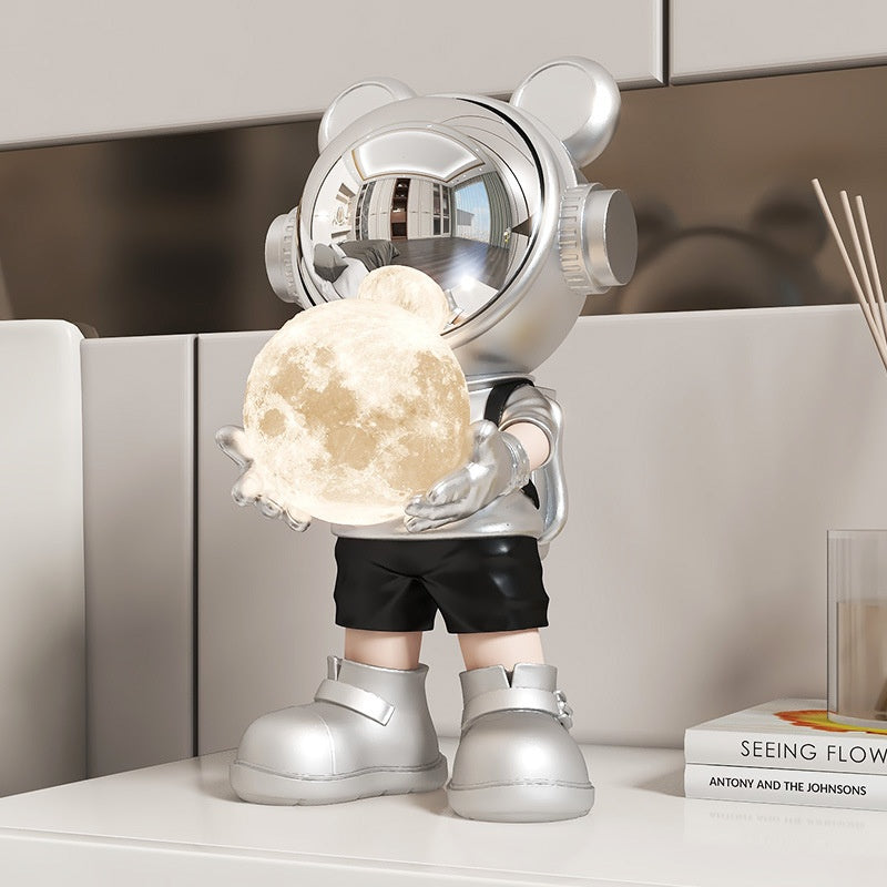Desktop Space Bear Decoration Moon Night Light