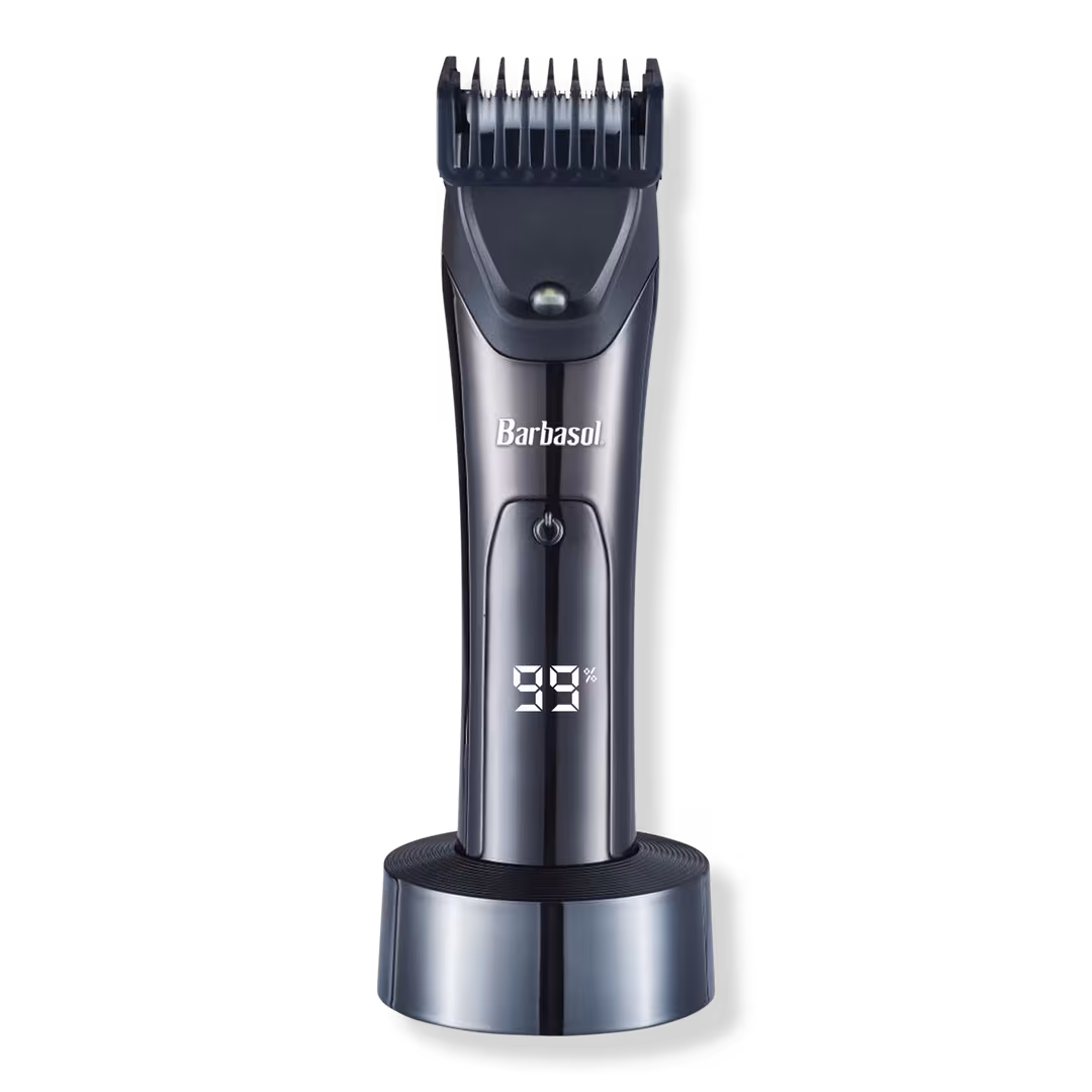 Barbasol Shaving  Rechargeable LCD Beard Trimmer with Ceramic Blade and LED Light