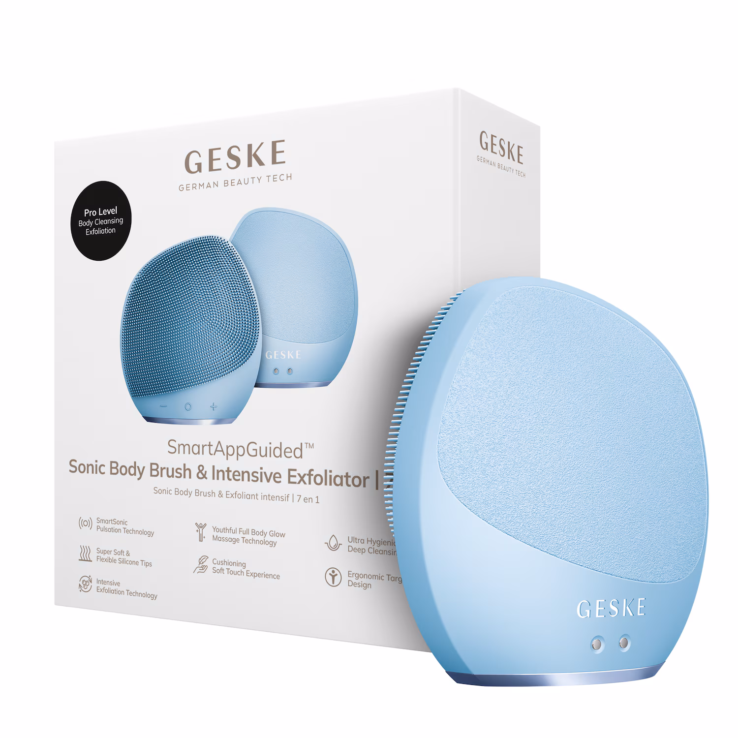 GESKE Sonic Body Brush & Intensive Exfoliator | 7 in 1
