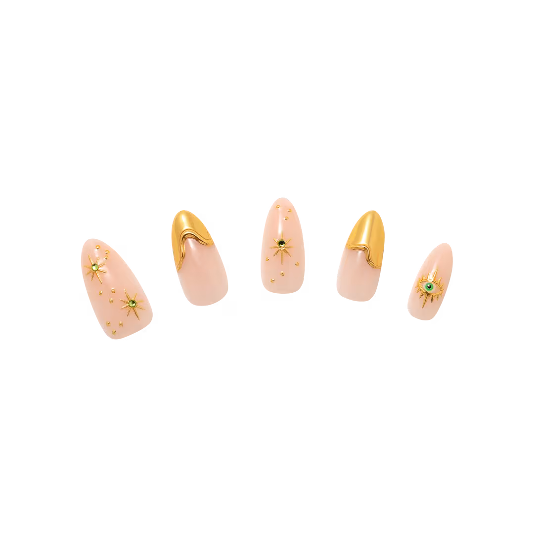 Nail Reformation  Gold Suns Press On Nails