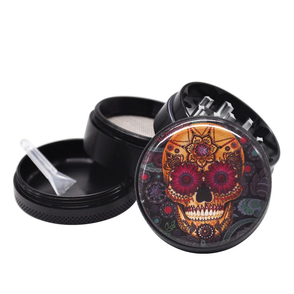 Ghost Aluminum Alloy Herb Grinder 4 Layer