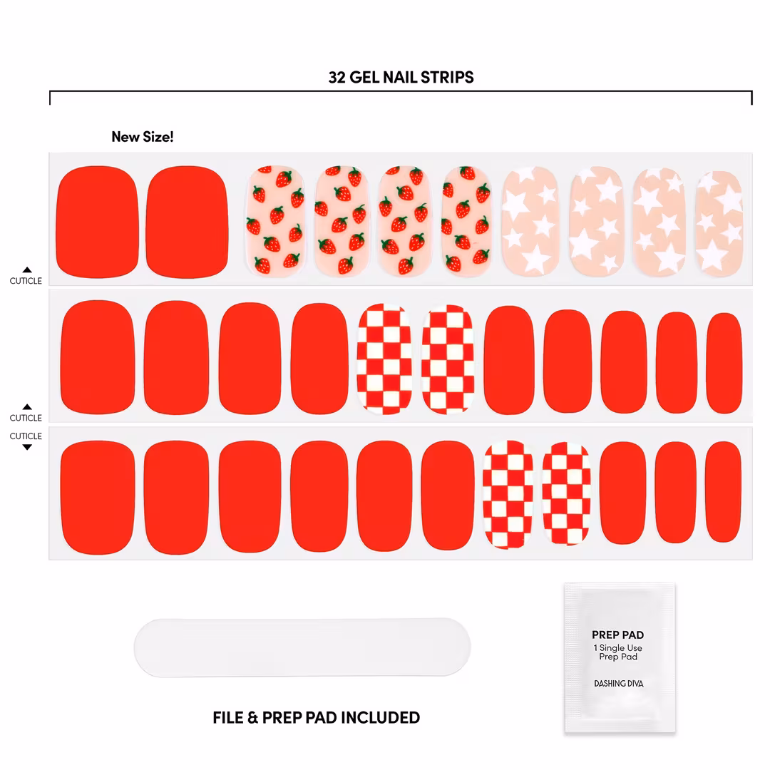 Dashing Diva  GLOSS, Gel Nail Strips, Cuter At The Cape