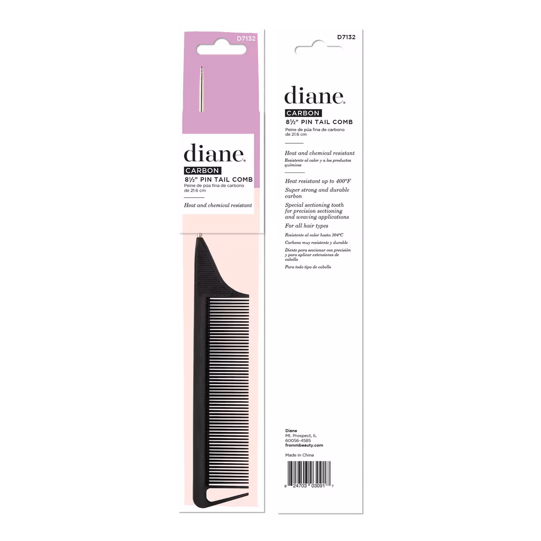 Diane  Carbon Pin Tail Precision Styling Comb
