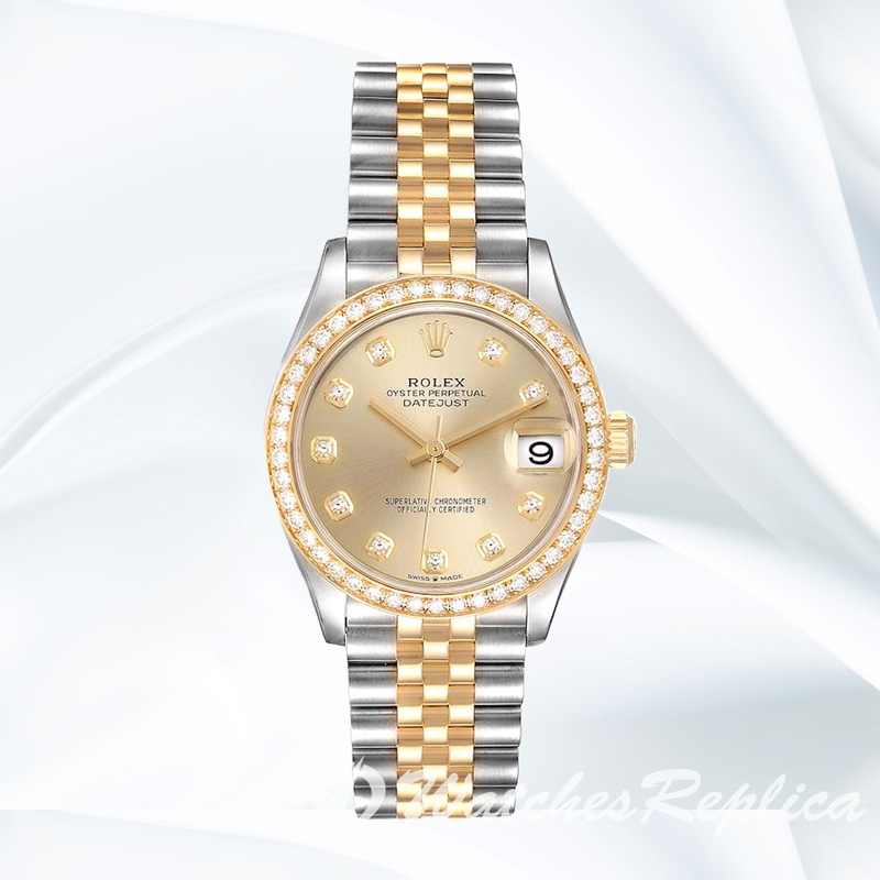 Rolex Datejust m278383rbr-0026 Ladies 31mm Champagne Dial