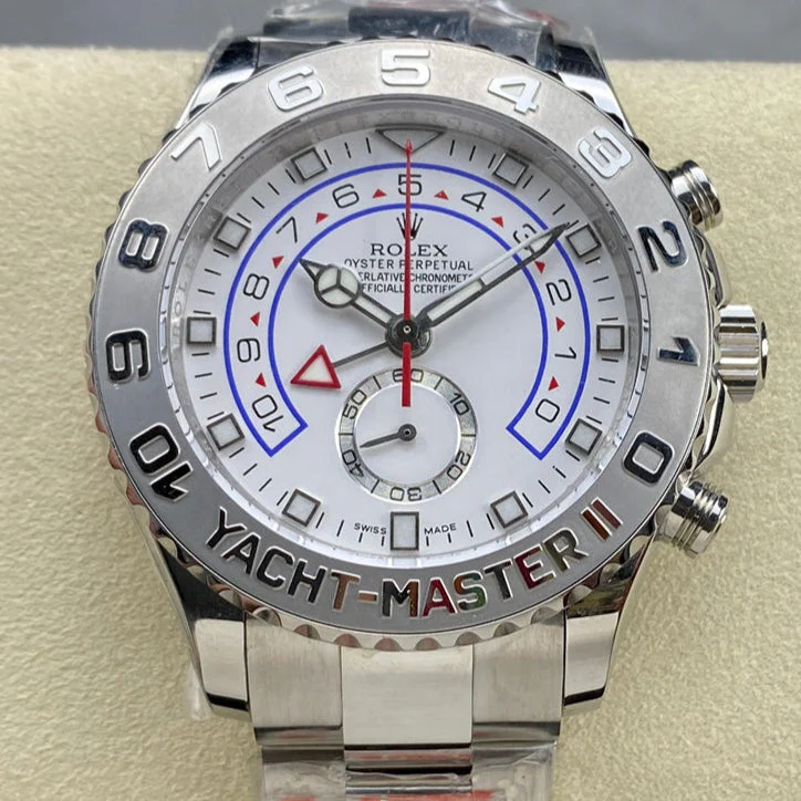 Rolex Watch Yacht-Master II 44mm Silver White Dial