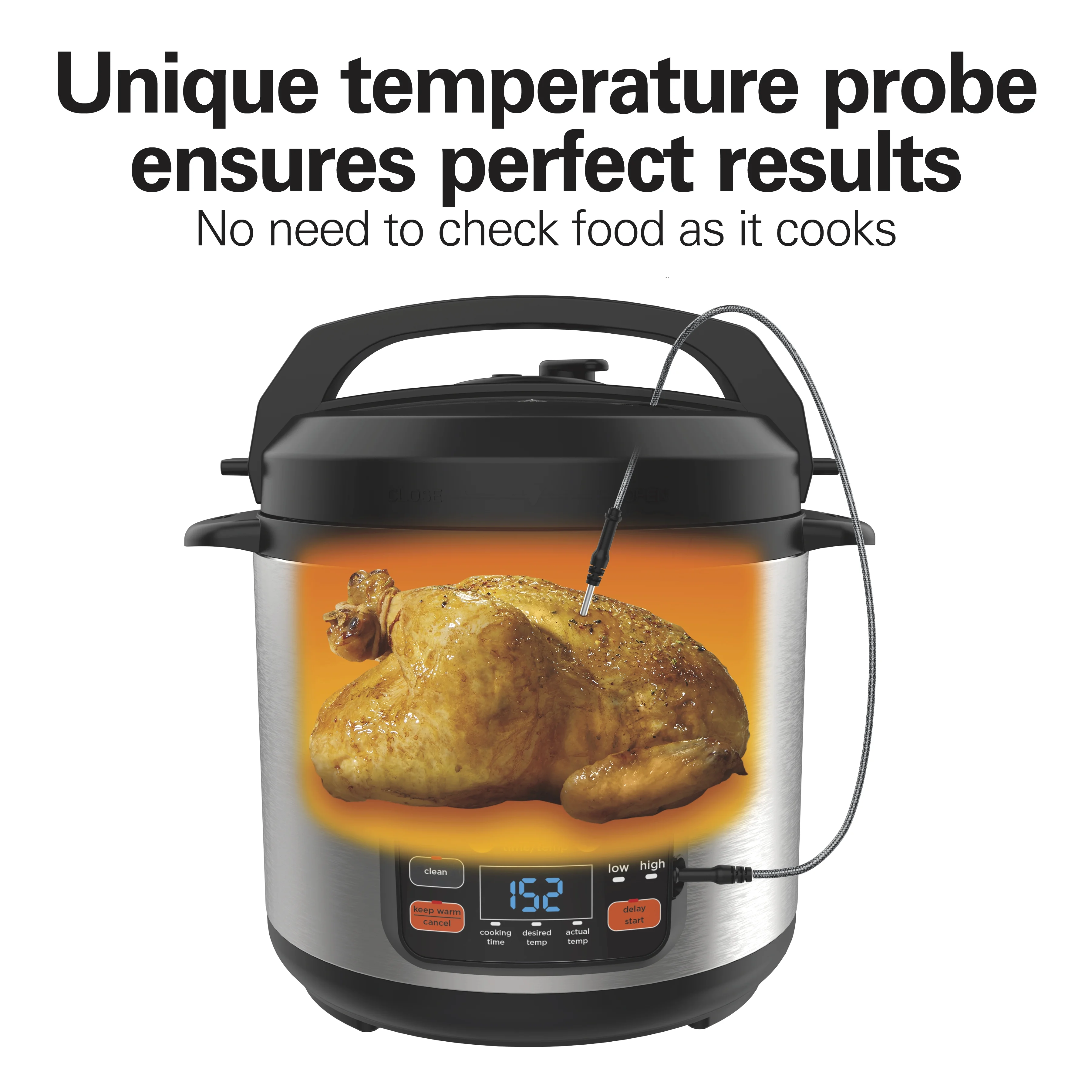 Hamilton Beach 6 Quart 6-in-1 Pressure Cooker, Multi-Cooker, Slow Cooker, Steamer, Saut, Rice Cooker, & More