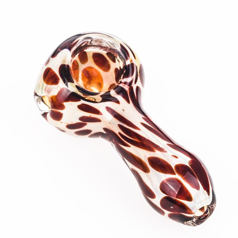 Spotted Glass Spoon Pipe