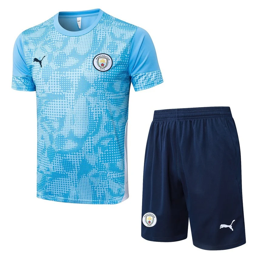 Manchester City Jersey Shorts Set Men 2025 2026 Sky Blue