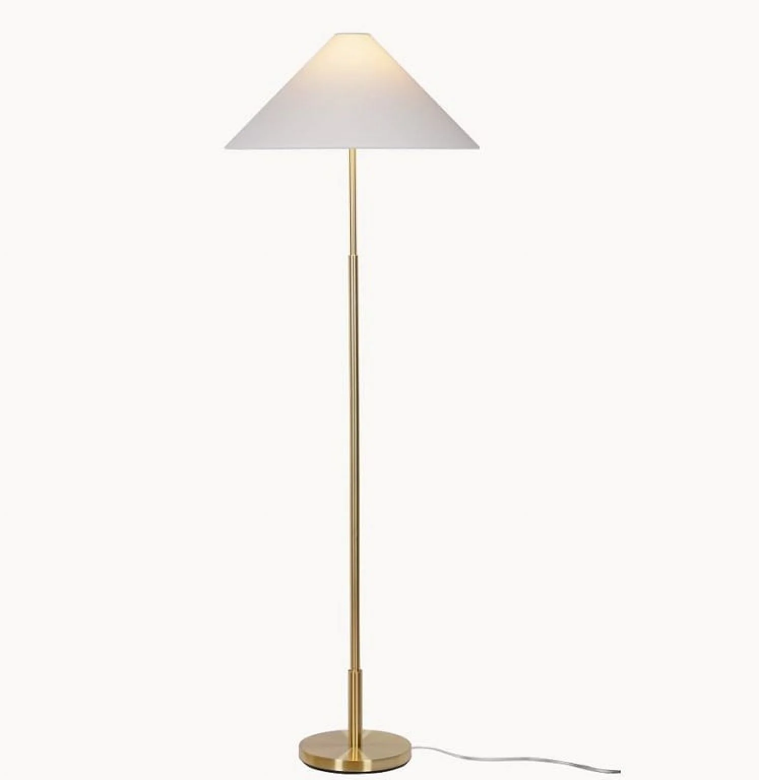 My Texas House 64 in 1 Light Gold brass Floor Lamp White
