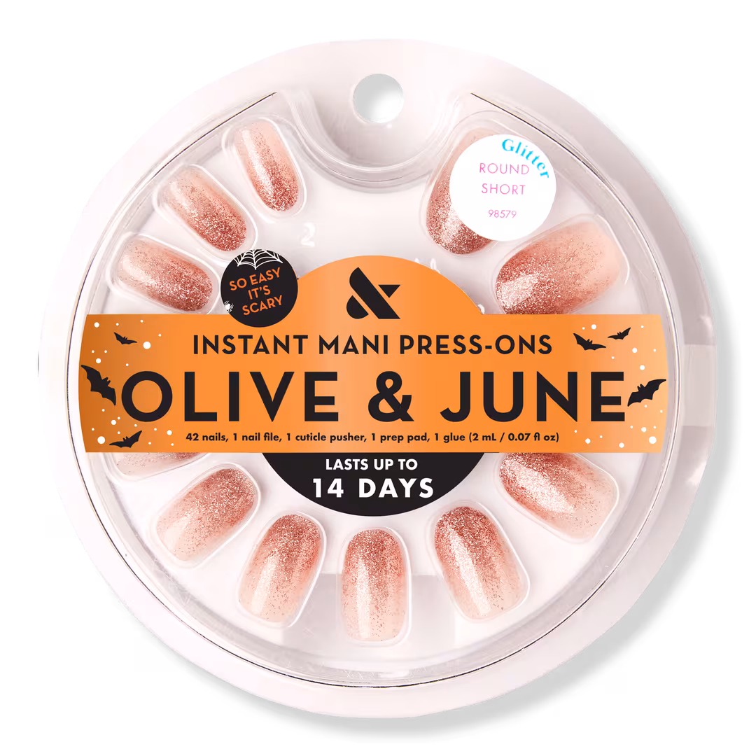 Olive & June  Instant Mani Halloween Press-On Nails Mystical Glitter