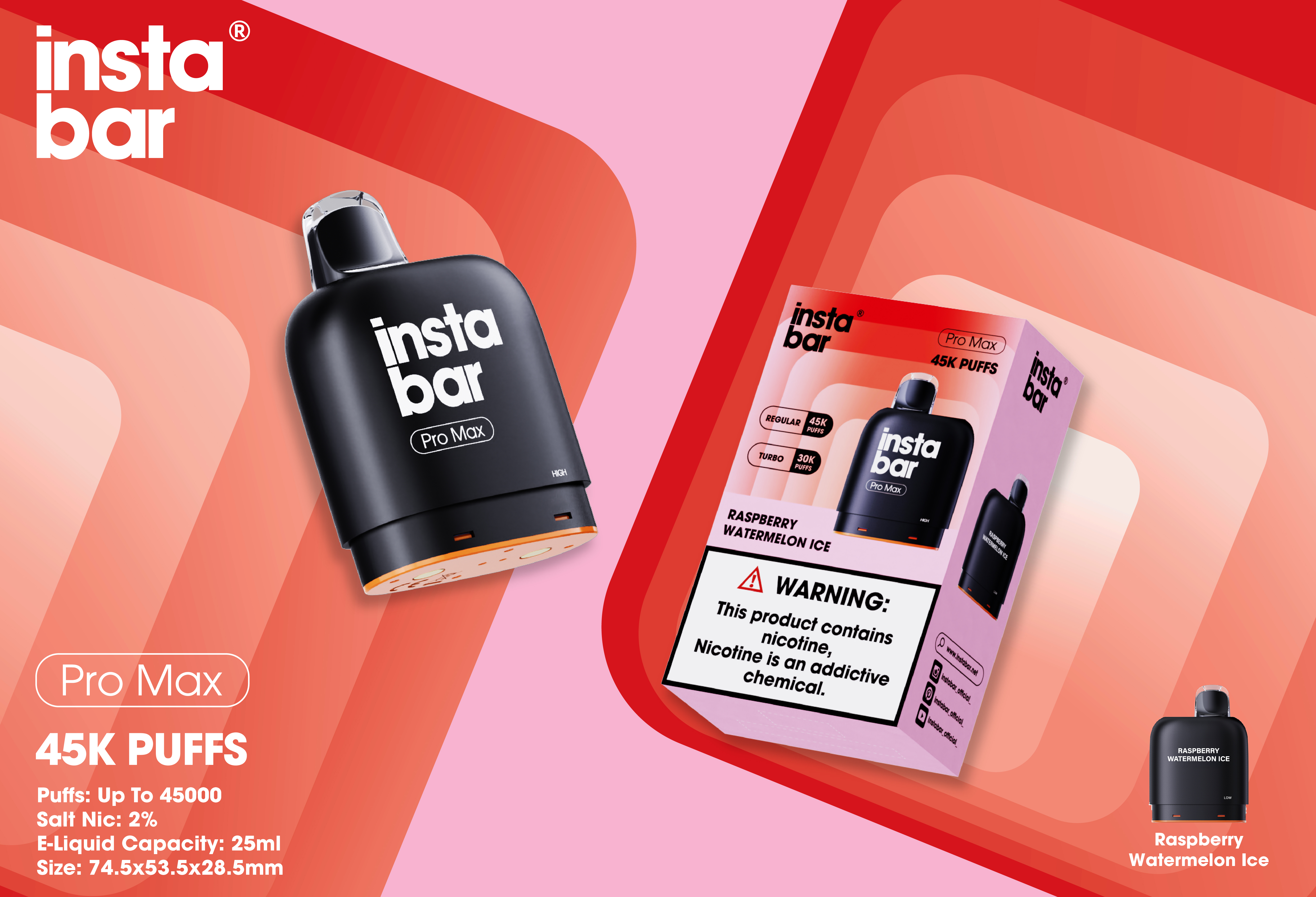 Instabar Pro Max 45K POD(Wymienny wkład)