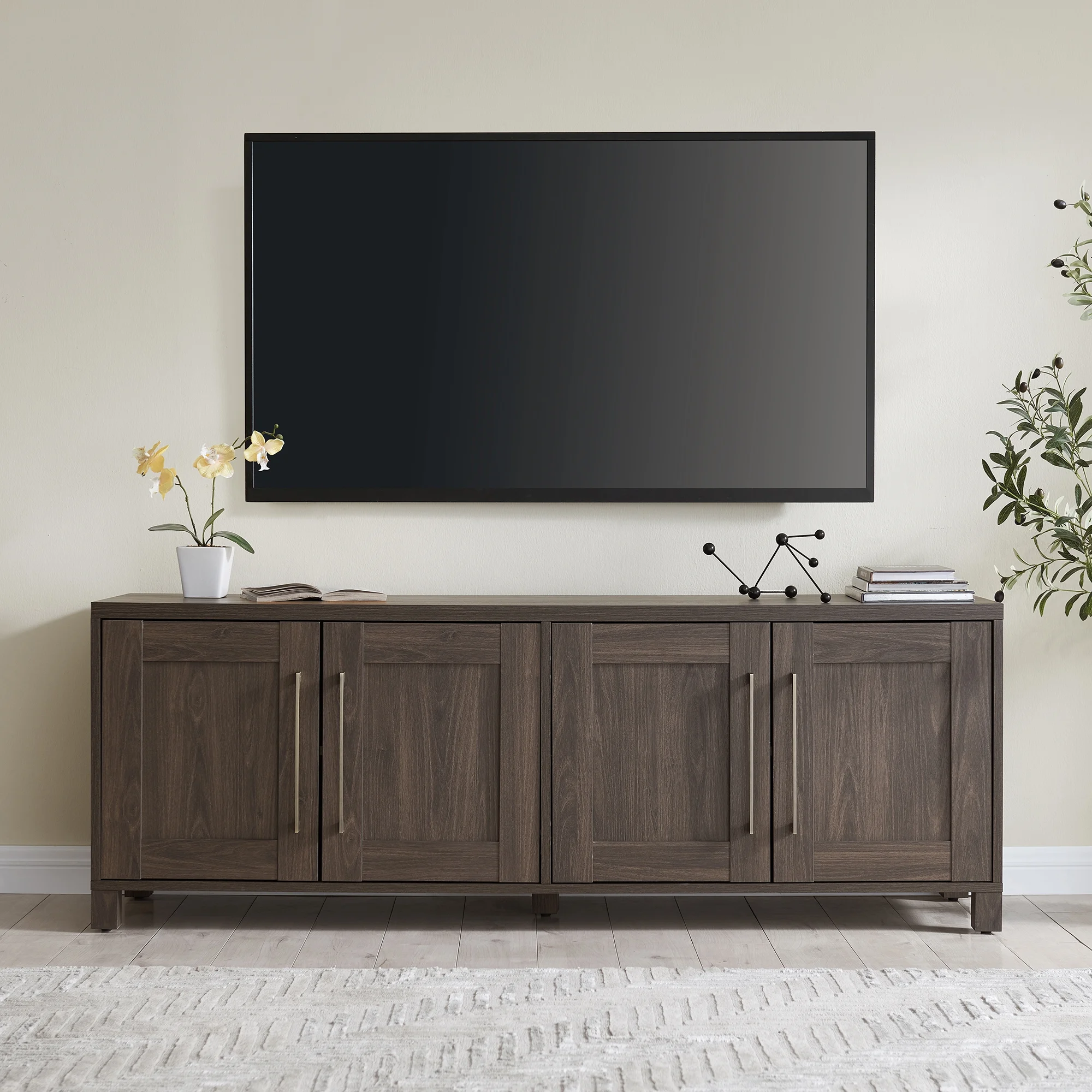 Evelyn&Zoe Chabot Rectangular TV Stand for TV's up to 75