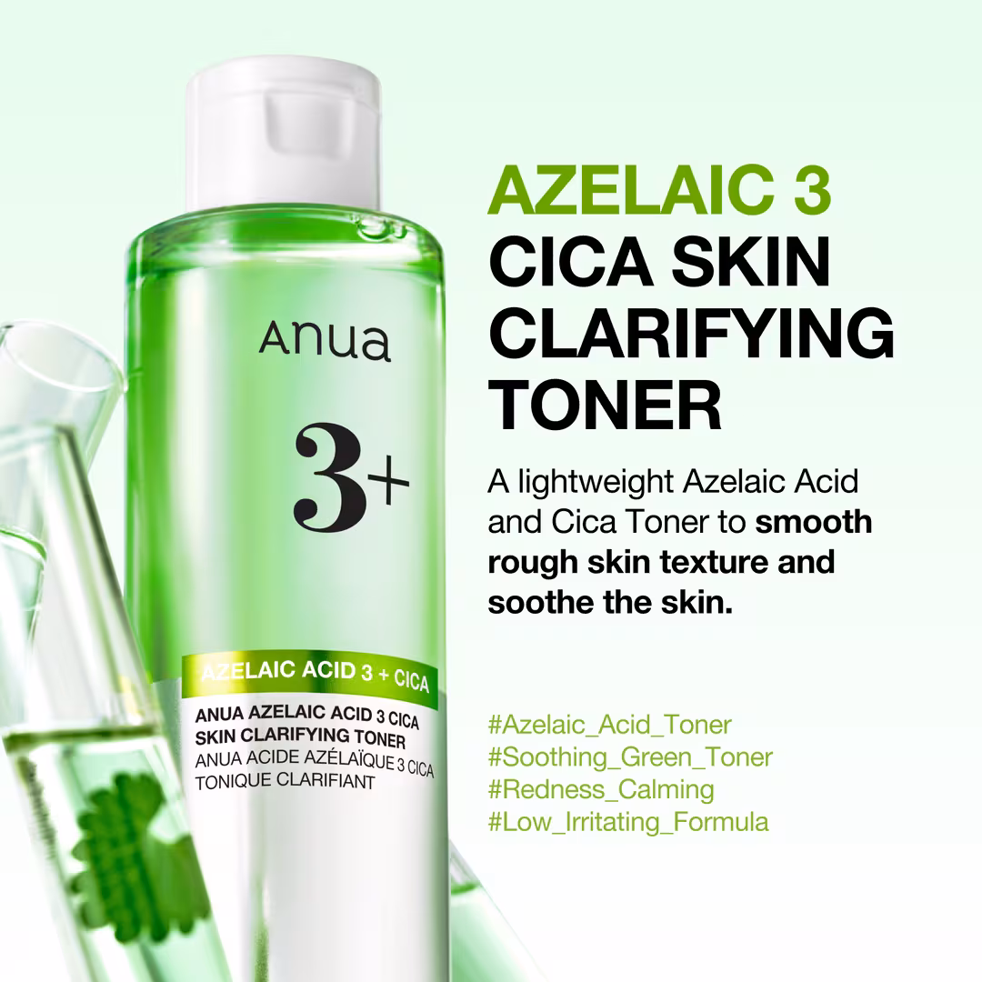 ANUA  Azelaic Acid 3 Cica Skin Clarifying Toner