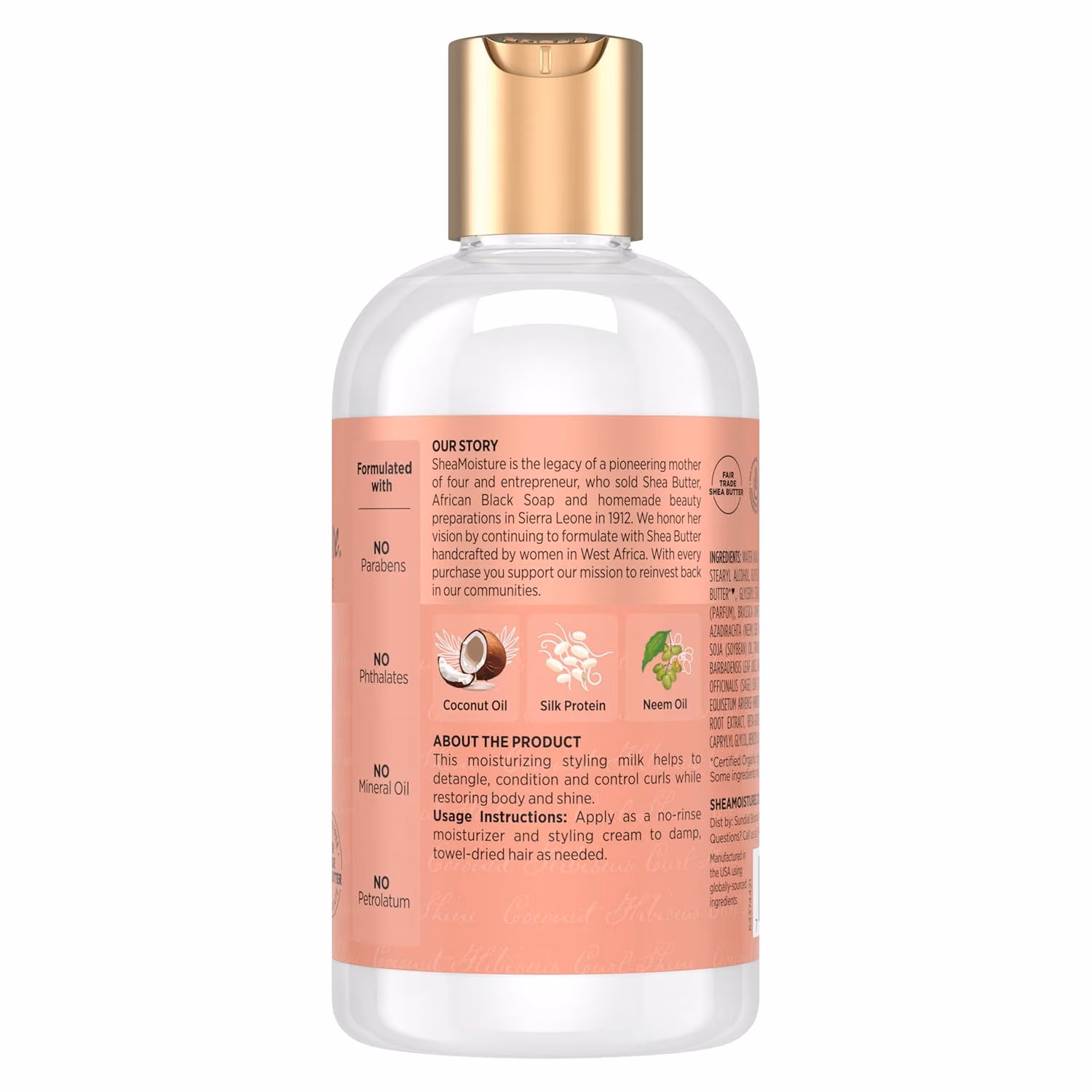 Locken- und Glanz-Styling-Milch-Haarcreme