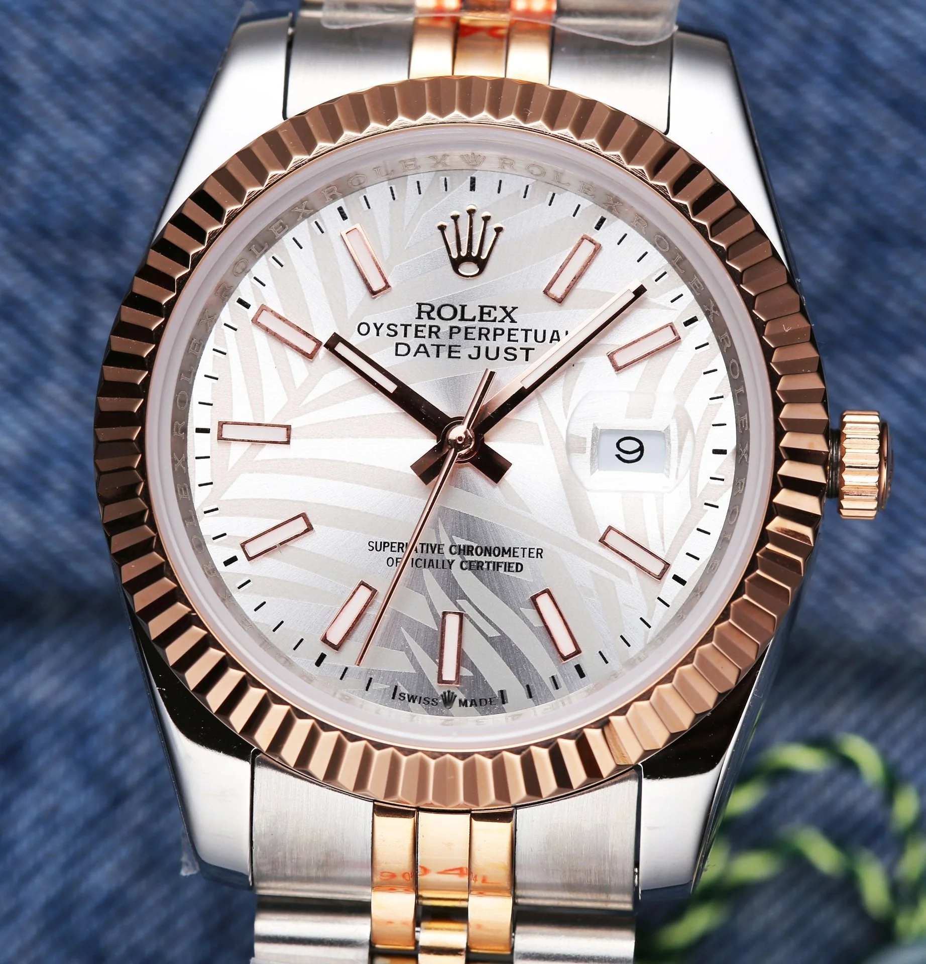 Rolex Watch Datejust 41mm Pink Gold Silver