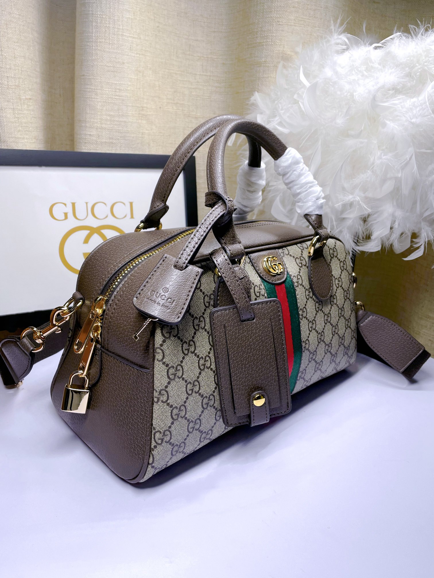 Gucci Ophidia Boston Bag