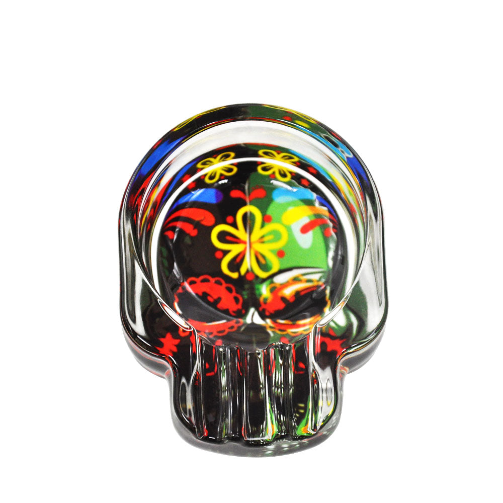 Skull Glass Cigarette Ashtray (Random Pattern)