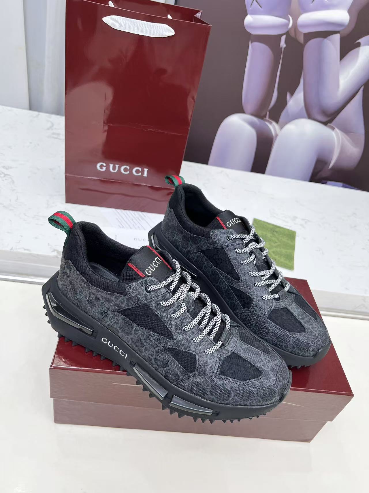 Gucci Run Sneakers Running Shoes