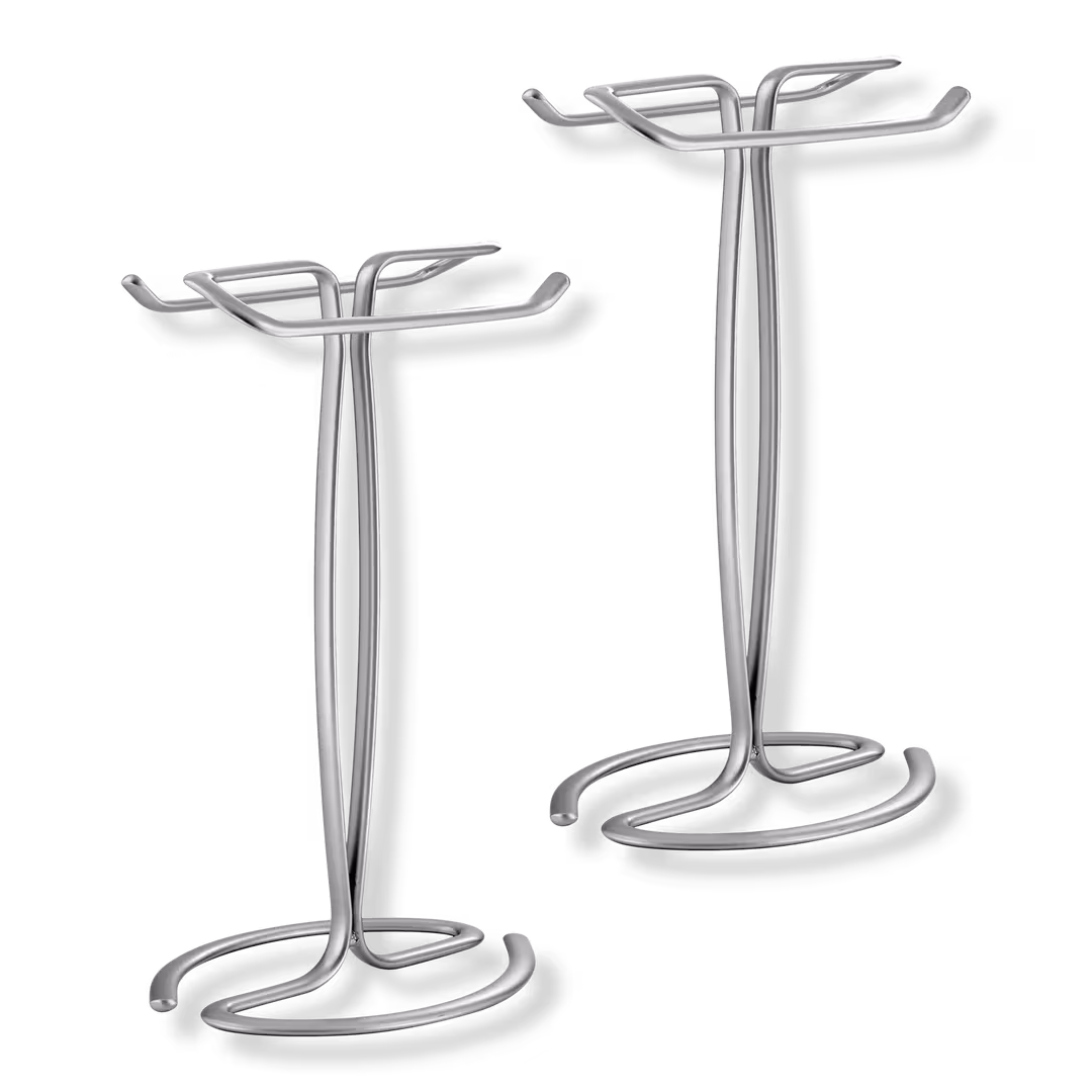 iDesign  Chrome T-Shape Countertop Hand Towel Holder