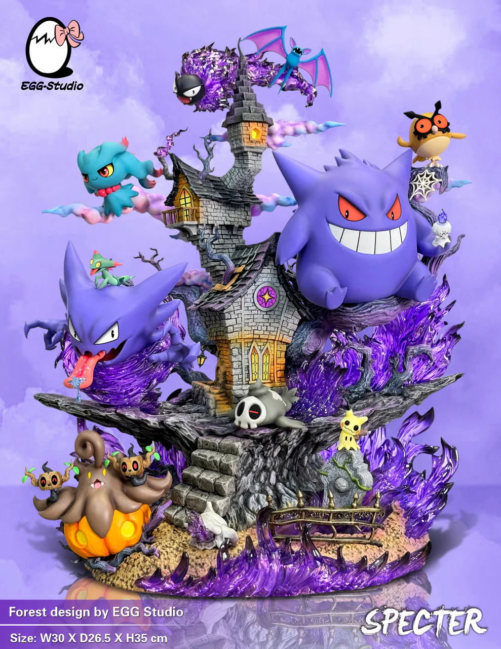 Pokemon - Gengar Group | Resin Statue | by EGG Studio