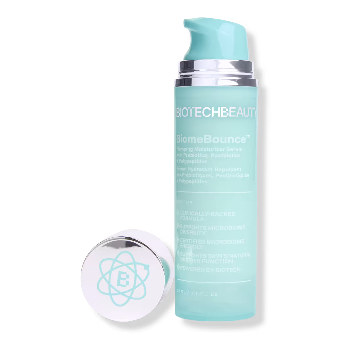 BiotechBeauty  BiomeBounce Plumping Moisturizer and Makeup Primer with Prebiotics + Polypeptides