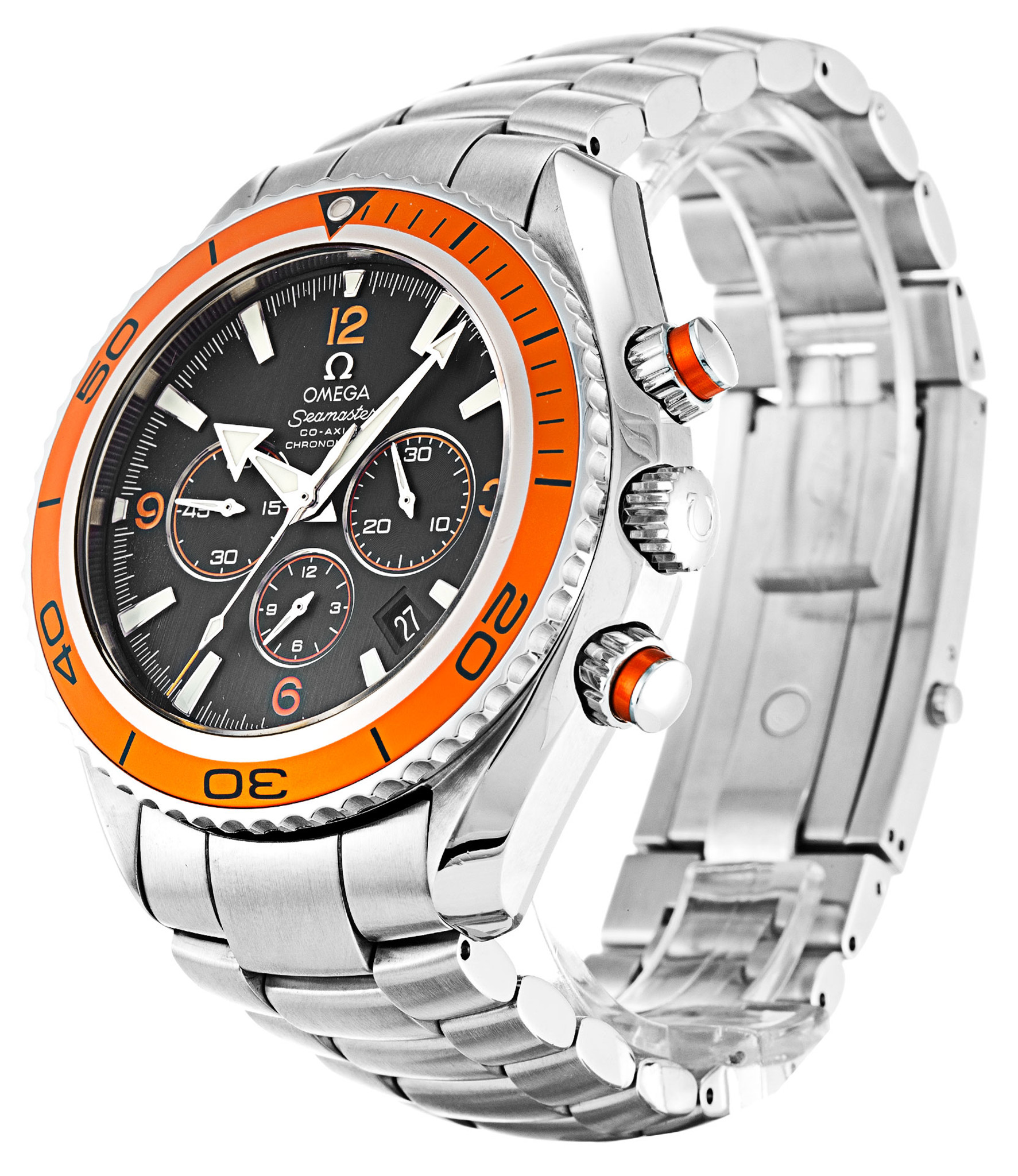 Replica Omega Planet Ocean 2218.50.00 Black Dial Stick Markers 45.5MM