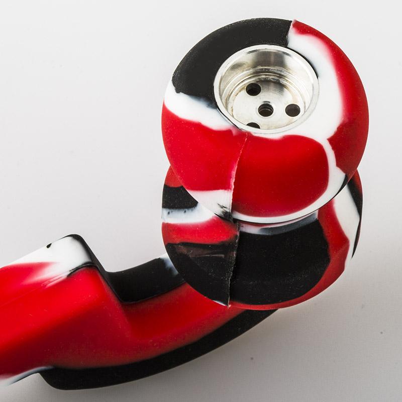 Camouflage Silicone Sherlock Weed Pipe (Random Color)