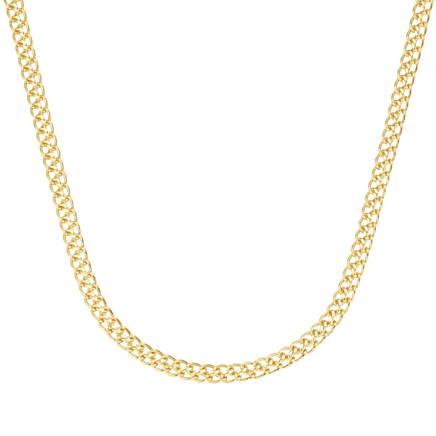Kette Panzerkette Doppelgliederung, Gold 375