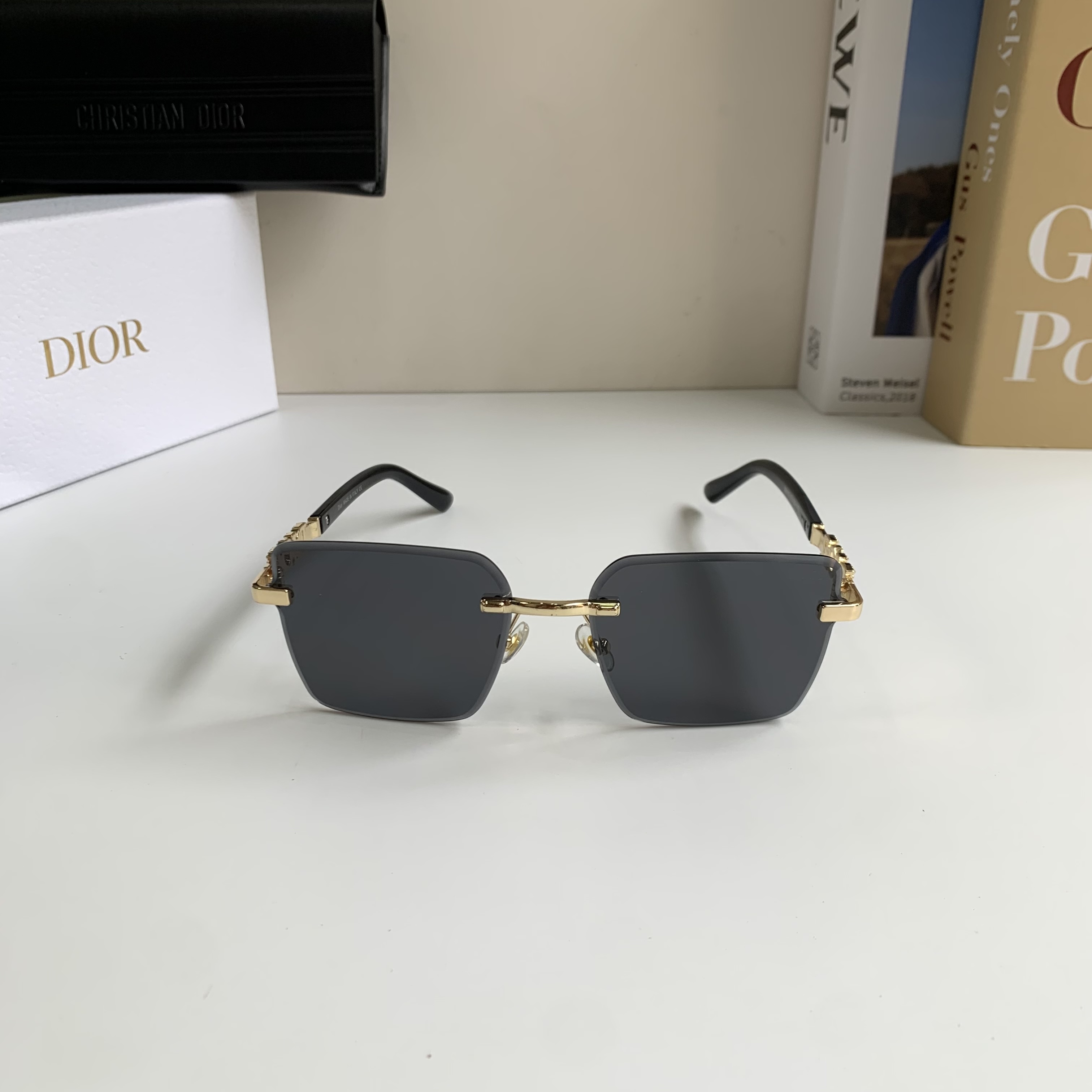 New Arrival Fashion Square Rimless Sunglasses