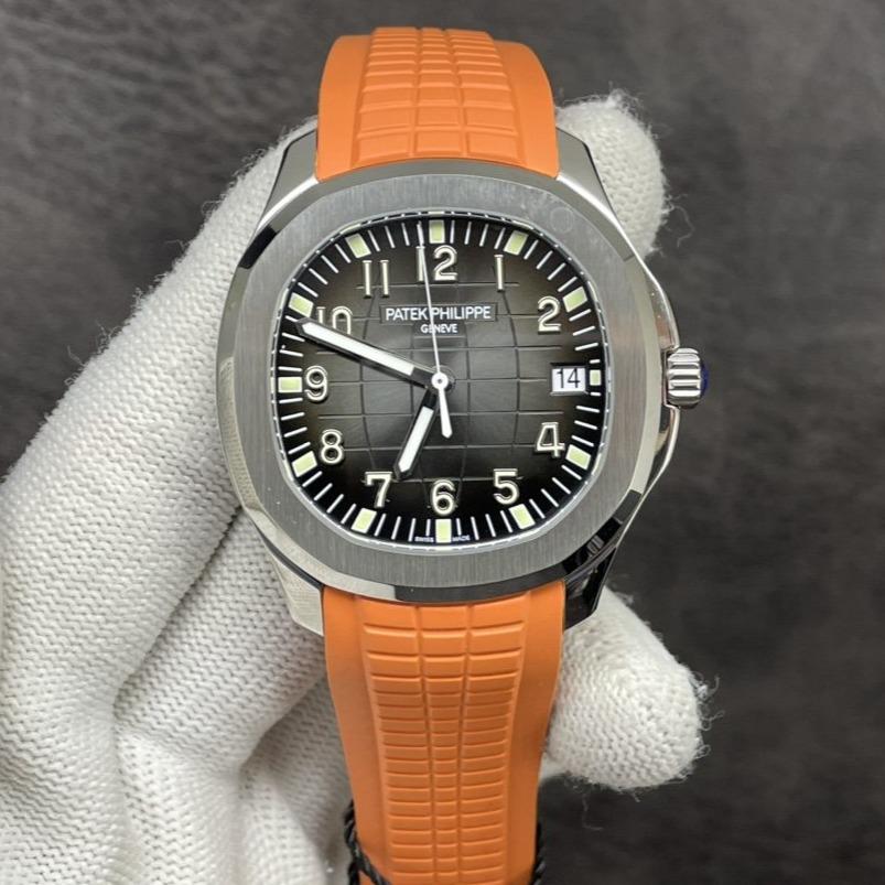 Patek Watch AQUANAUT 5167A ORANGE BLACK DIAL