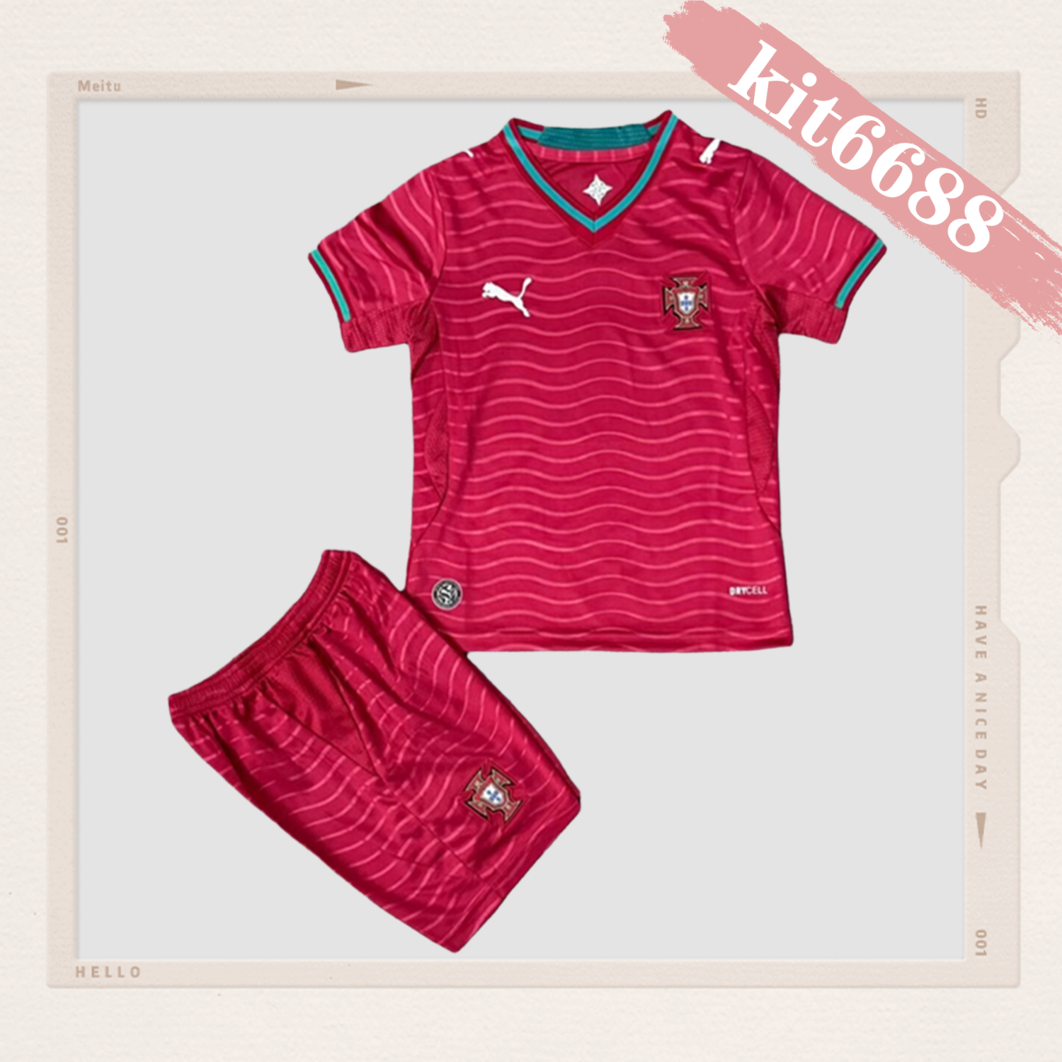 2026 Portugal Home Football Jersey (Adult Kit socks)