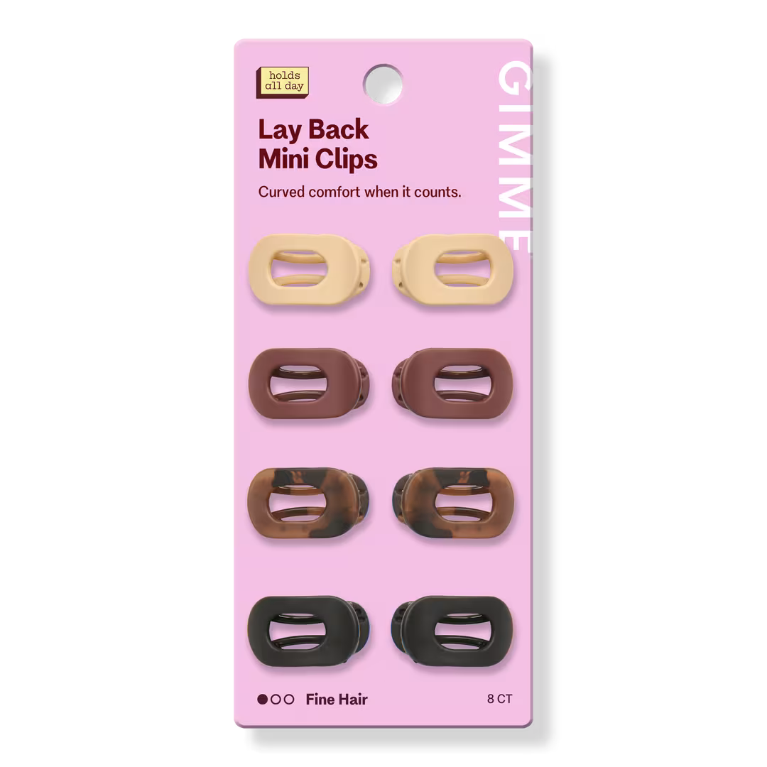 GIMME beauty  Mini Lay Flat Claw Clips for Fine Hair