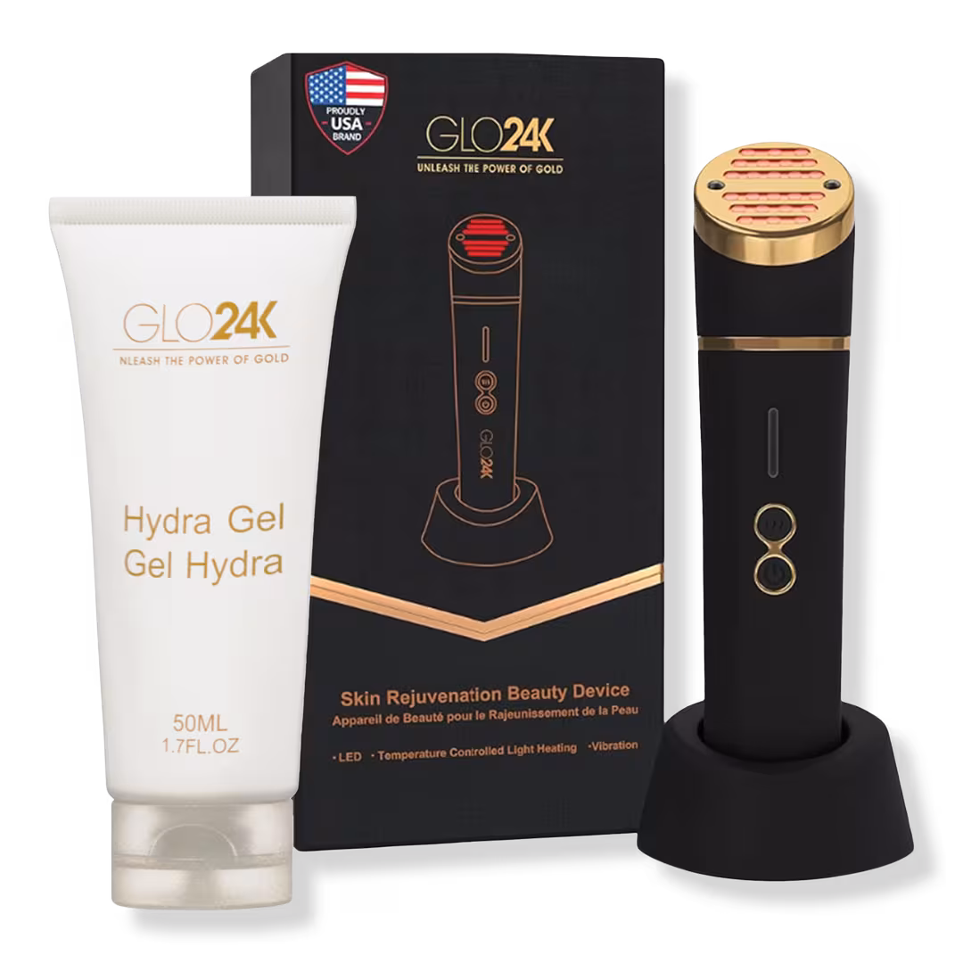 Glo24k  Skin Rejuvenation Device with Conductive Hydra Gel