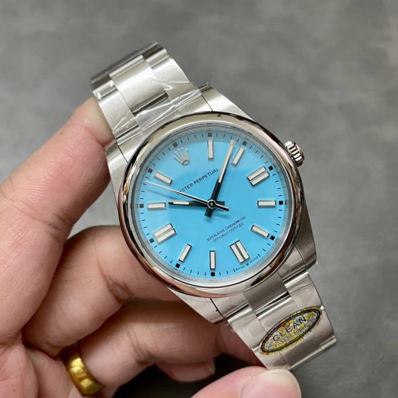 Rolex Watch OYSTER PERPETUAL 41MM TURQUOISE BLUE DIAL