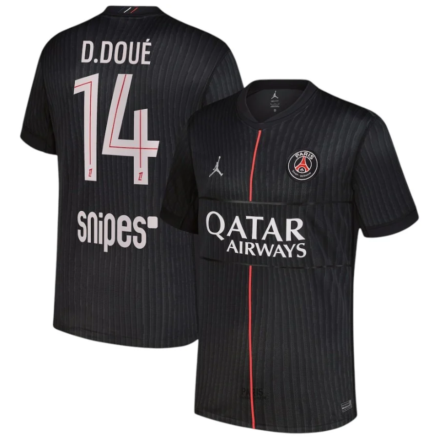 PSG Fourth D.Doué Jersey Men 2025 2026