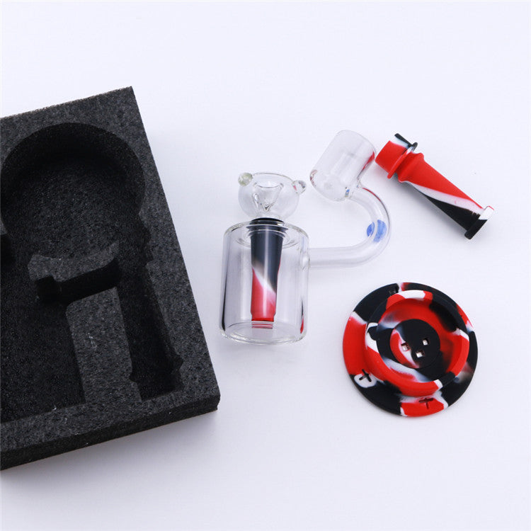 8 Microscope LED Luminous Silicone Dab Rig