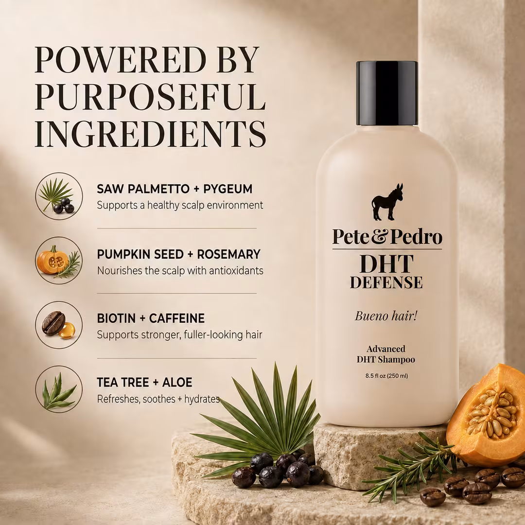 Pete & Pedro  DHT Defense Advanced Anti-Thinning & Hair Loss Shampoo