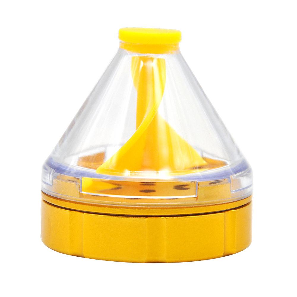 Funnel Aluminum Alloy Weed Grinder 2 Layer
