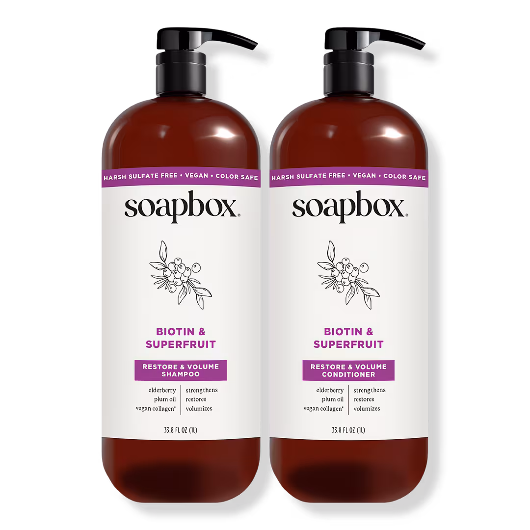Soapbox  Biotin Volumizing Shampoo and Conditioner Duo